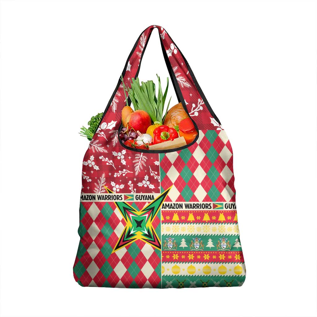 Amazon Warriors Cricket Christmas Grocery Bag Guyana Merry Xmas - Wonder Print Shop