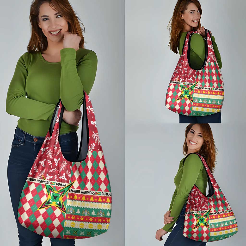 Amazon Warriors Cricket Christmas Grocery Bag Guyana Merry Xmas - Wonder Print Shop