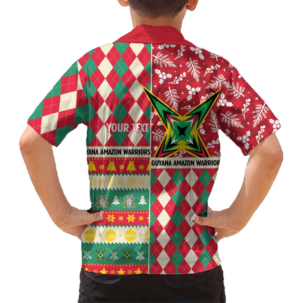Personalized Amazon Warriors Cricket Christmas Hawaiian Shirt Guyana Merry Xmas - Wonder Print Shop