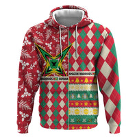 Personalized Amazon Warriors Cricket Christmas Hoodie Guyana Merry Xmas - Wonder Print Shop