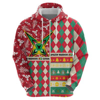 Personalized Amazon Warriors Cricket Christmas Hoodie Guyana Merry Xmas - Wonder Print Shop