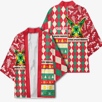 Personalized Amazon Warriors Cricket Christmas Kimono Guyana Merry Xmas - Wonder Print Shop