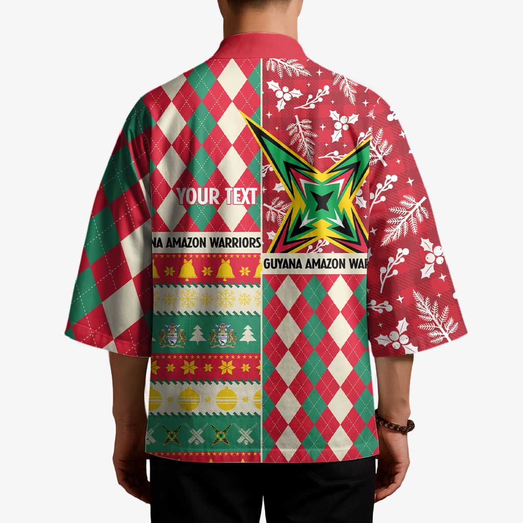 Personalized Amazon Warriors Cricket Christmas Kimono Guyana Merry Xmas - Wonder Print Shop