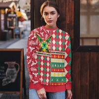 Personalized Amazon Warriors Cricket Christmas Ugly Christmas Sweater Guyana Merry Xmas - Wonder Print Shop