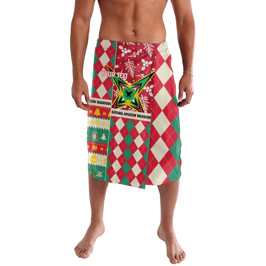 Personalized Amazon Warriors Cricket Christmas Lavalava Guyana Merry Xmas - Wonder Print Shop