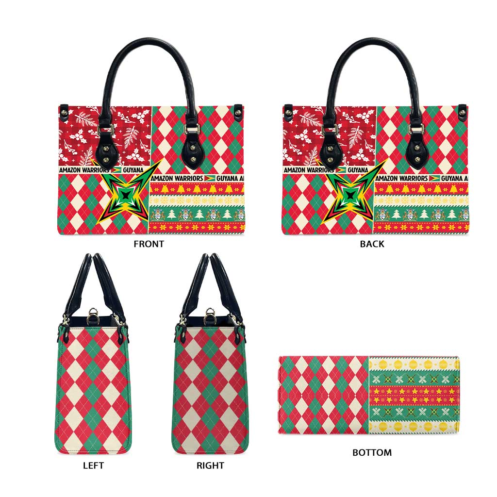 Amazon Warriors Cricket Christmas Leather Bag Guyana Merry Xmas - Wonder Print Shop