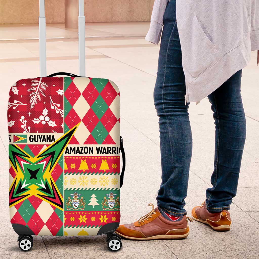 Amazon Warriors Cricket Christmas Luggage Cover Guyana Merry Xmas - Wonder Print Shop