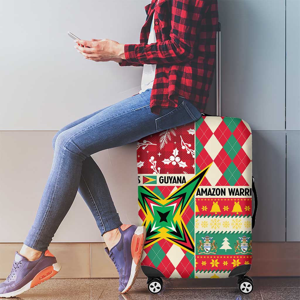 Amazon Warriors Cricket Christmas Luggage Cover Guyana Merry Xmas - Wonder Print Shop