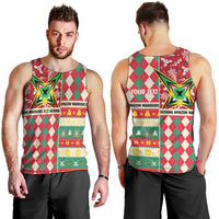 Personalized Amazon Warriors Cricket Christmas Men Tank Top Guyana Merry Xmas - Wonder Print Shop