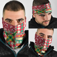 Amazon Warriors Cricket Christmas Neck Gaiter Guyana Merry Xmas - Wonder Print Shop