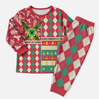 Personalized Amazon Warriors Cricket Christmas Pajama Set Guyana Merry Xmas - Wonder Print Shop