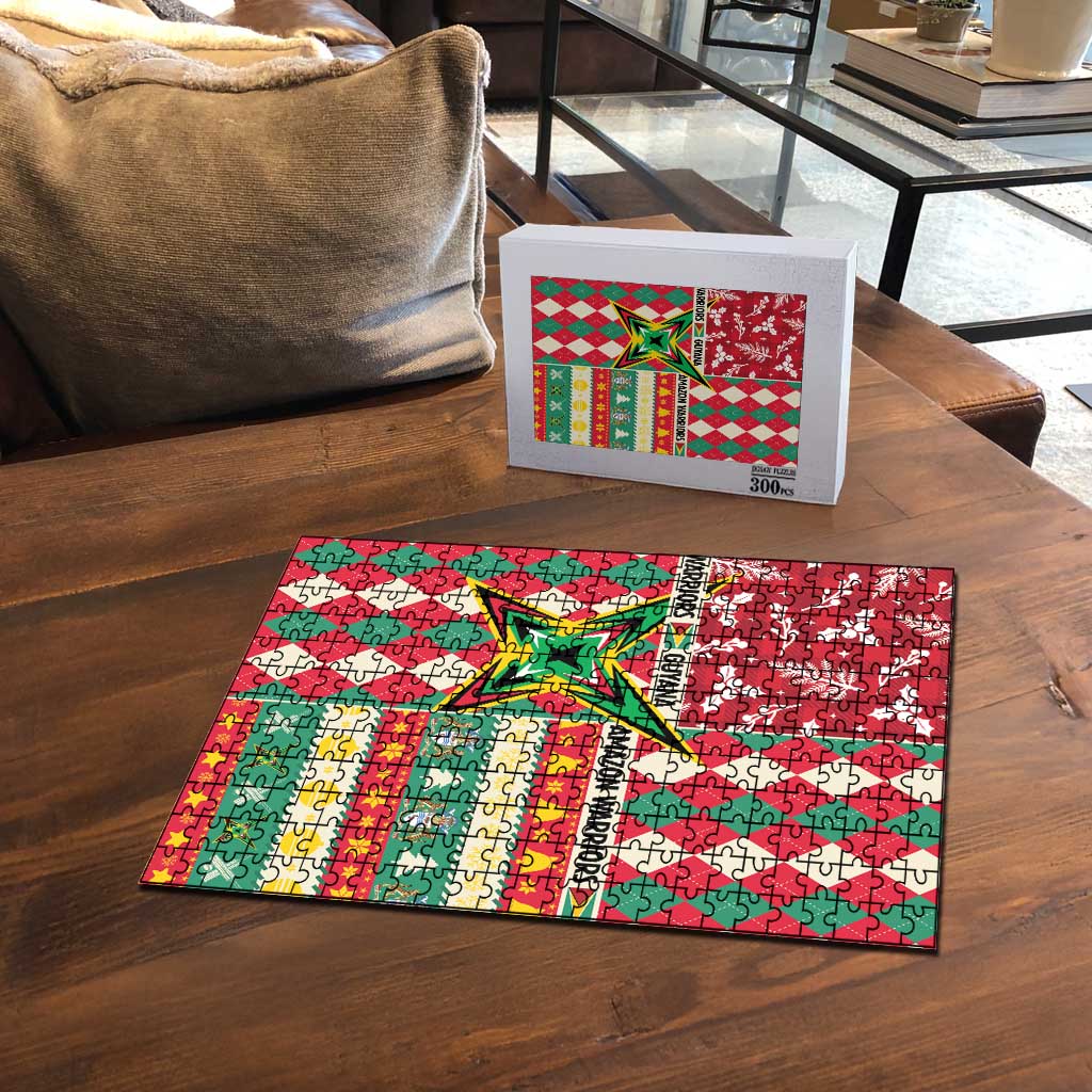 Amazon Warriors Cricket Christmas Puzzle Guyana Merry Xmas - Wonder Print Shop
