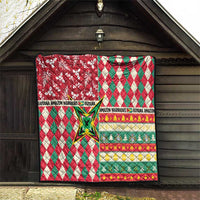 Amazon Warriors Cricket Christmas Quilt Guyana Merry Xmas - Wonder Print Shop