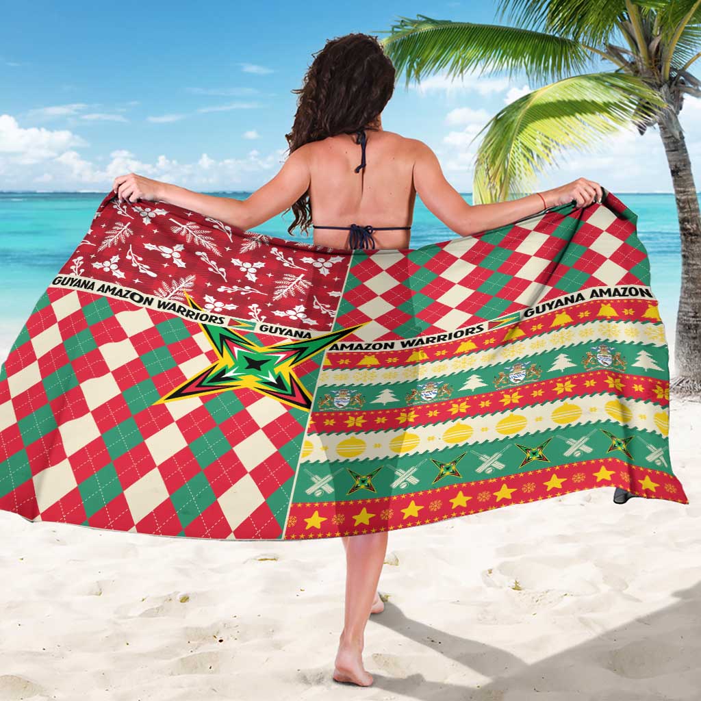 Amazon Warriors Cricket Christmas Sarong Guyana Merry Xmas - Wonder Print Shop