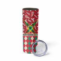 Personalized Amazon Warriors Cricket Christmas Skinny Tumbler Guyana Merry Xmas - Wonder Print Shop