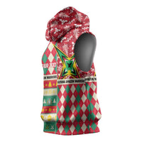 Personalized Amazon Warriors Cricket Christmas Sleeveless Hoodie Guyana Merry Xmas - Wonder Print Shop