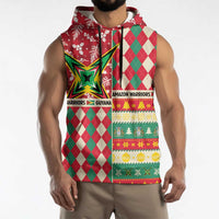 Personalized Amazon Warriors Cricket Christmas Sleeveless Hoodie Guyana Merry Xmas - Wonder Print Shop