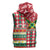 Personalized Amazon Warriors Cricket Christmas Sleeveless Zip Hoodie Guyana Merry Xmas - Wonder Print Shop