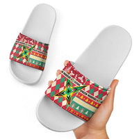 Amazon Warriors Cricket Christmas Slide Sandals Guyana Merry Xmas - Wonder Print Shop