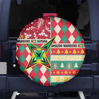 Amazon Warriors Cricket Christmas Spare Tire Cover Guyana Merry Xmas - Wonder Print Shop