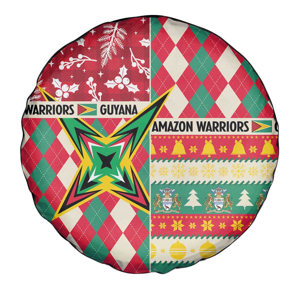 Amazon Warriors Cricket Christmas Spare Tire Cover Guyana Merry Xmas - Wonder Print Shop