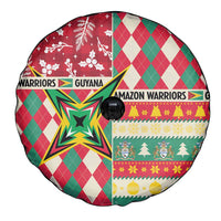 Amazon Warriors Cricket Christmas Spare Tire Cover Guyana Merry Xmas - Wonder Print Shop