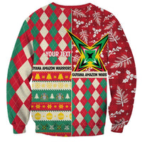 Personalized Amazon Warriors Cricket Christmas Sweatshirt Guyana Merry Xmas - Wonder Print Shop