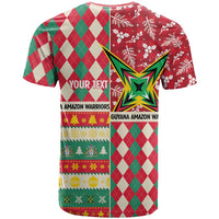 Personalized Amazon Warriors Cricket Christmas T Shirt Guyana Merry Xmas - Wonder Print Shop