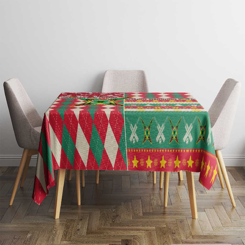 Amazon Warriors Cricket Christmas Tablecloth Guyana Merry Xmas - Wonder Print Shop
