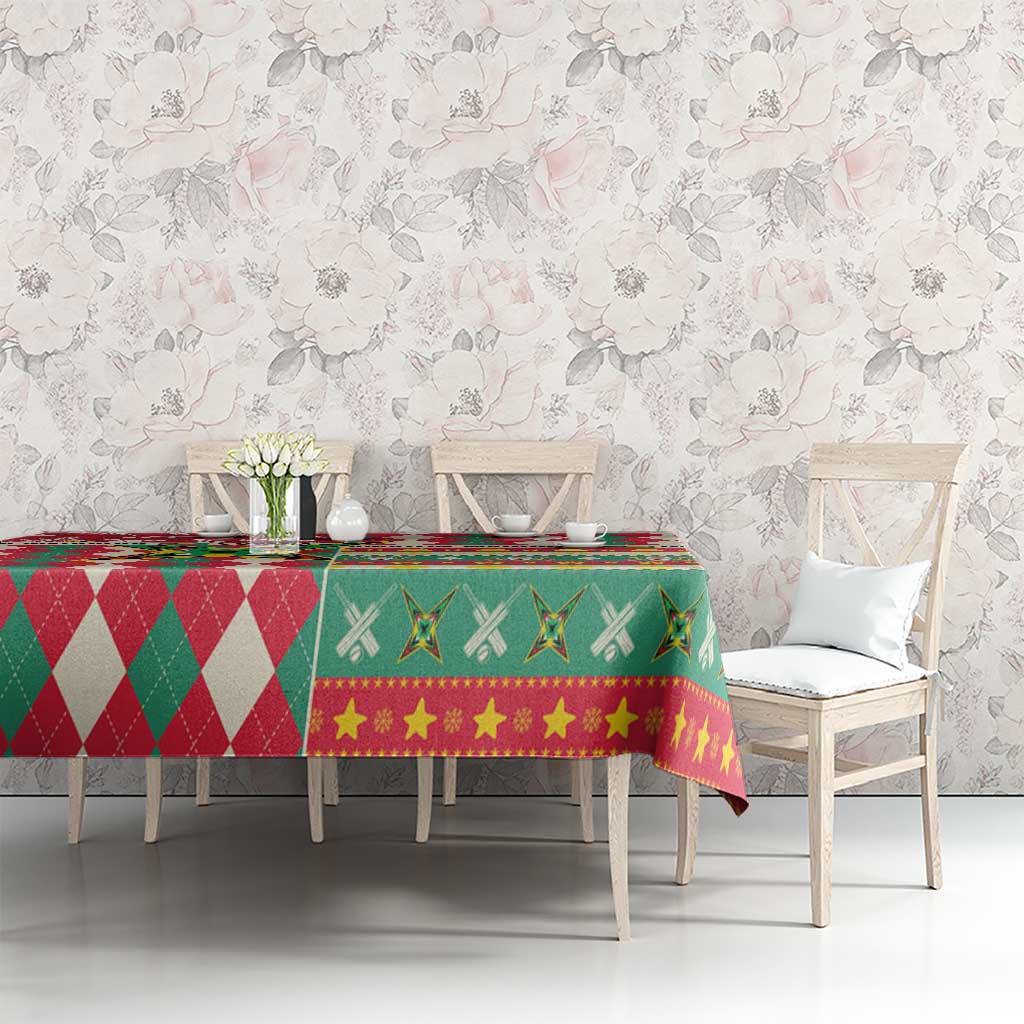 Amazon Warriors Cricket Christmas Tablecloth Guyana Merry Xmas - Wonder Print Shop