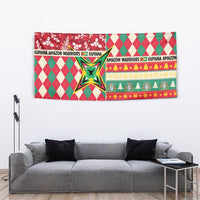 Amazon Warriors Cricket Christmas Tapestry Guyana Merry Xmas - Wonder Print Shop
