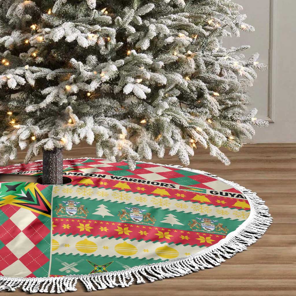 Amazon Warriors Cricket Christmas Tree Skirt Guyana Merry Xmas - Wonder Print Shop