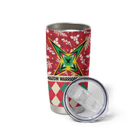 Personalized Amazon Warriors Cricket Christmas Tumbler Cup Guyana Merry Xmas - Wonder Print Shop