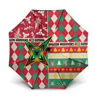 Amazon Warriors Cricket Christmas Umbrella Guyana Merry Xmas - Wonder Print Shop