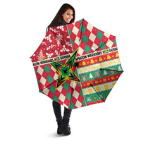 Amazon Warriors Cricket Christmas Umbrella Guyana Merry Xmas - Wonder Print Shop