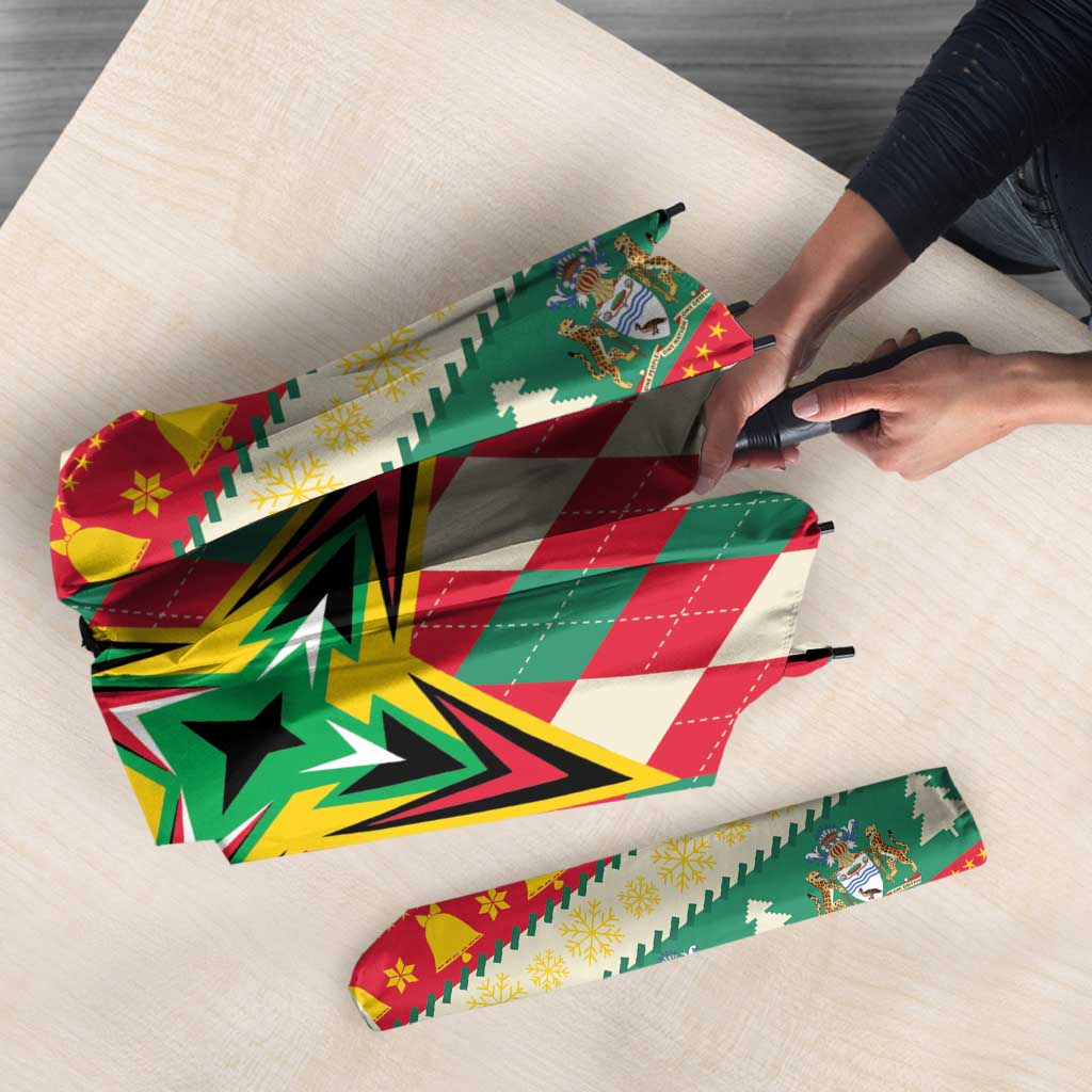Amazon Warriors Cricket Christmas Umbrella Guyana Merry Xmas - Wonder Print Shop