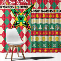 Amazon Warriors Cricket Christmas Window Curtain Guyana Merry Xmas - Wonder Print Shop
