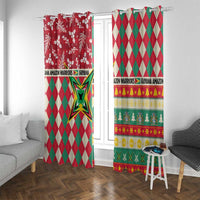 Amazon Warriors Cricket Christmas Window Curtain Guyana Merry Xmas - Wonder Print Shop