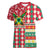 Personalized Amazon Warriors Cricket Christmas Women V-Neck T-Shirt Guyana Merry Xmas - Wonder Print Shop