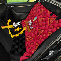 Personalised Angola Independence Day Back Car Seat Cover Angolan Samakaka With Giant Sable Antelope - Wonder Print Shop