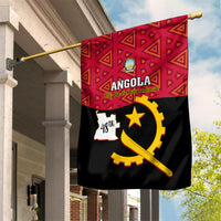 Personalised Angola Independence Day Garden Flag Angolan Samakaka With Giant Sable Antelope - Wonder Print Shop