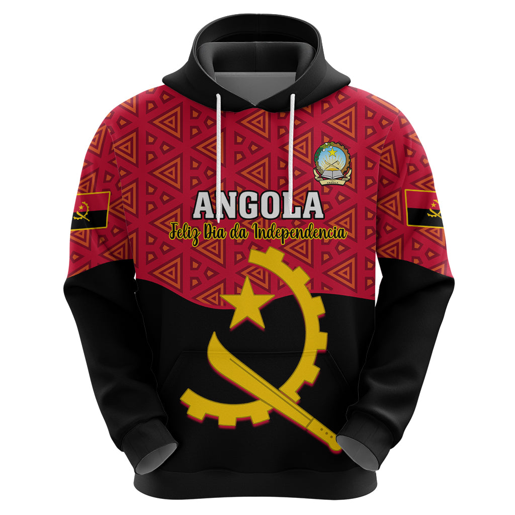 Personalised Angola Independence Day Hoodie Angolan Samakaka With Giant Sable Antelope - Wonder Print Shop