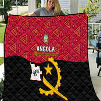 Personalised Angola Independence Day Quilt Angolan Samakaka With Giant Sable Antelope - Wonder Print Shop