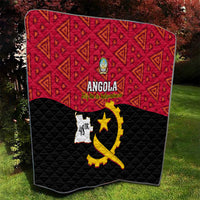 Personalised Angola Independence Day Quilt Angolan Samakaka With Giant Sable Antelope - Wonder Print Shop