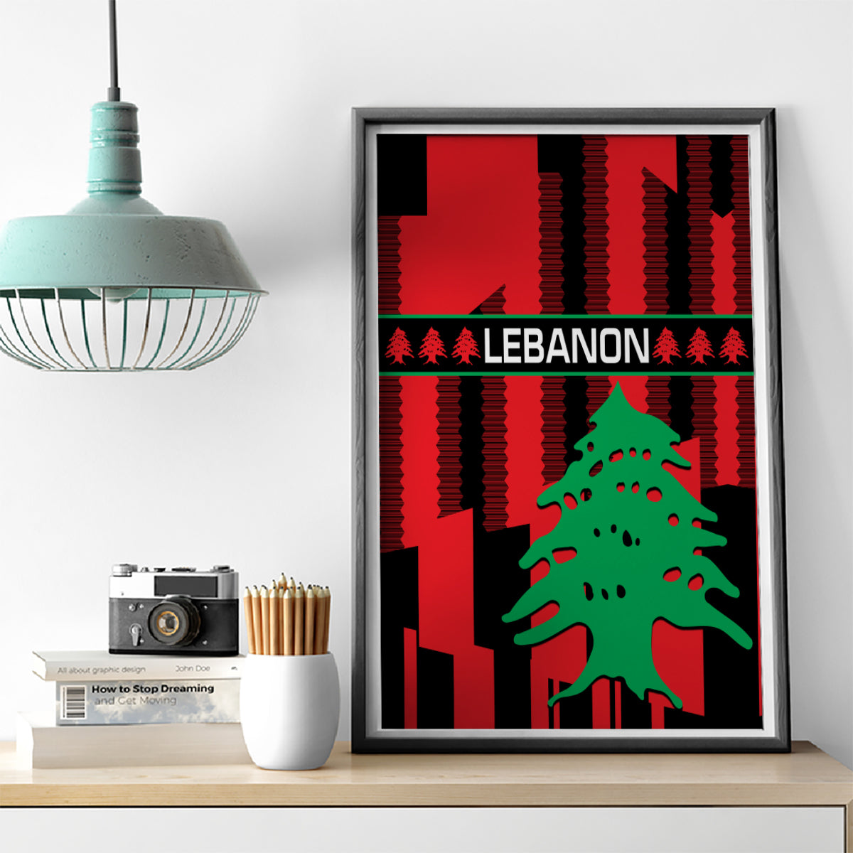 Personalised Lebanon Independence Day Canvas Wall Art Lebanese Cedar 80 Years Of Anniversary - Wonder Print Shop