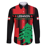 Personalised Lebanon Independence Day Family Matching Puletasi Dress and Hawaiian Shirt Lebanese Cedar 80 Years Of Anniversary - Wonder Print Shop