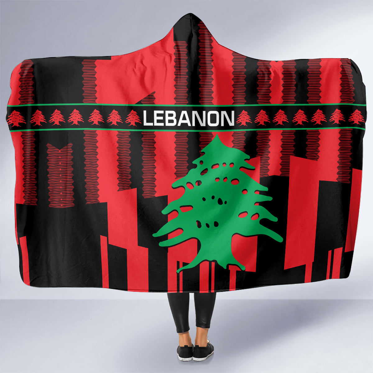 personalised-lebanon-independence-day-hooded-blanket-lebanese-cedar-80-years-of-anniversary