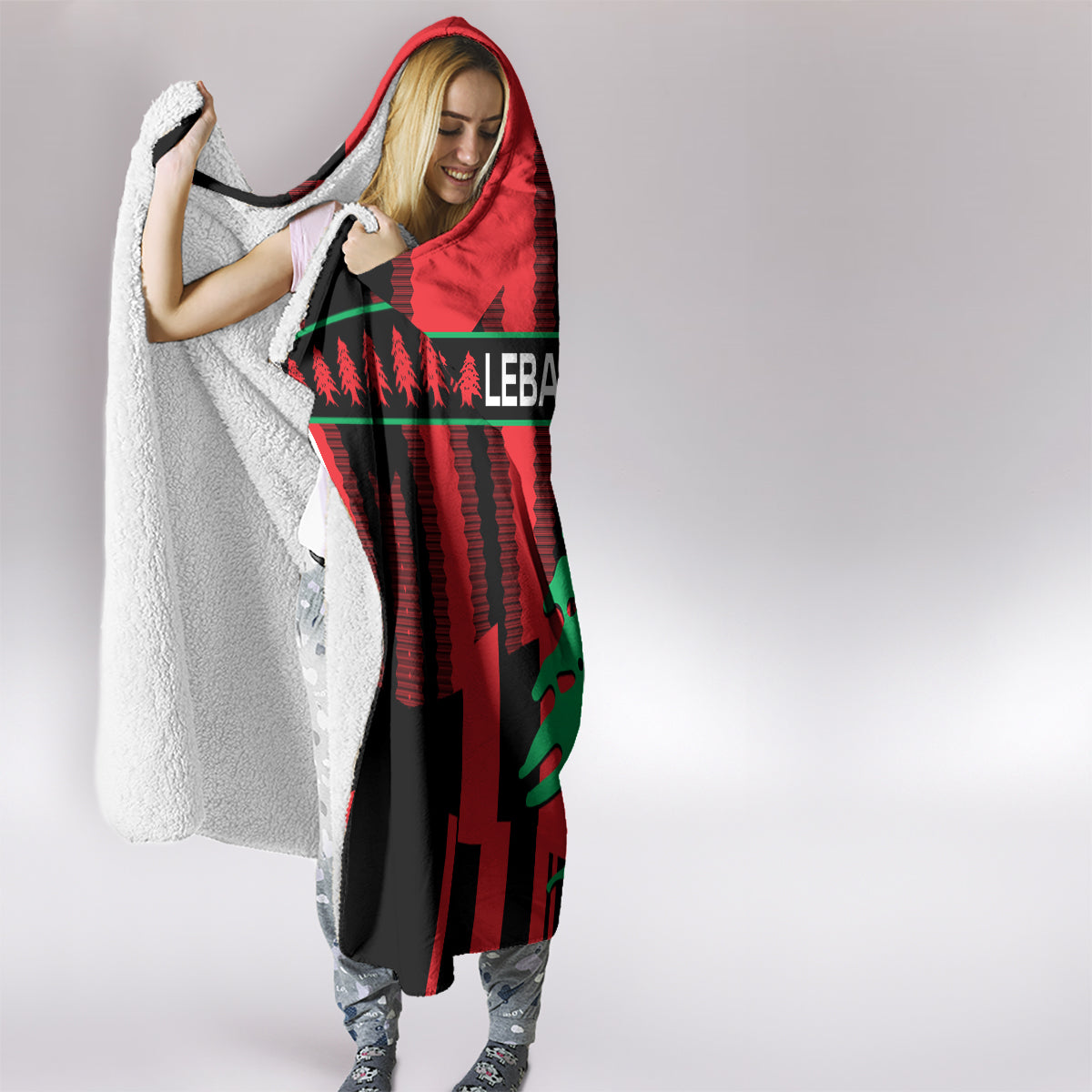 personalised-lebanon-independence-day-hooded-blanket-lebanese-cedar-80-years-of-anniversary
