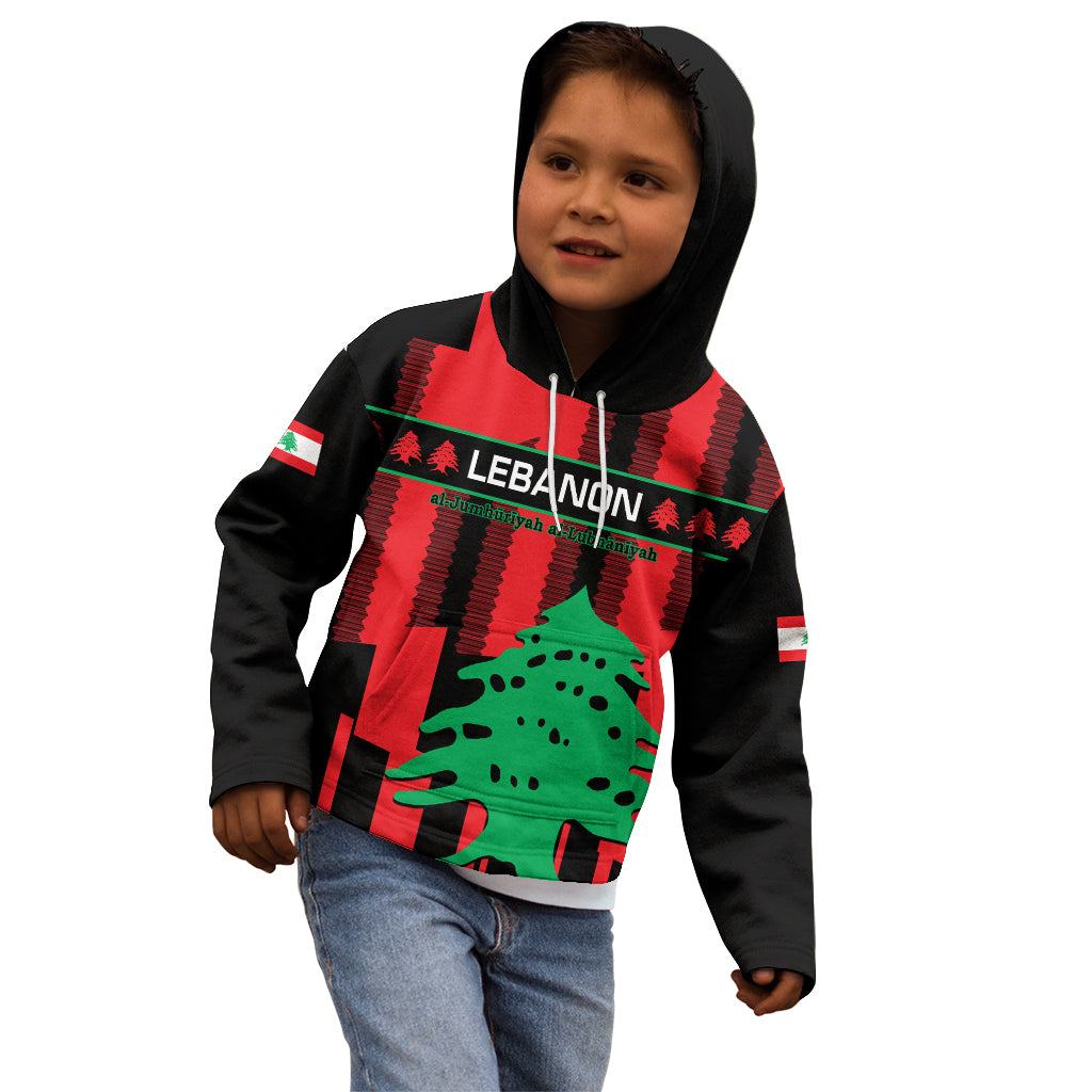 Personalised Lebanon Independence Day Kid Hoodie Lebanese Cedar 80 Years Of Anniversary - Wonder Print Shop