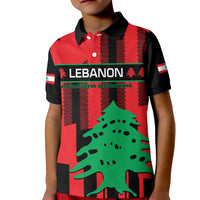 Personalised Lebanon Independence Day Kid Polo Shirt Lebanese Cedar 80 Years Of Anniversary - Wonder Print Shop